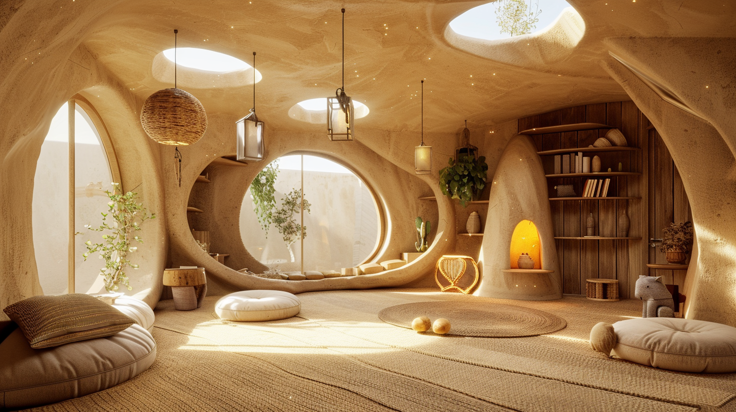 Soft‑lit therapy room concept